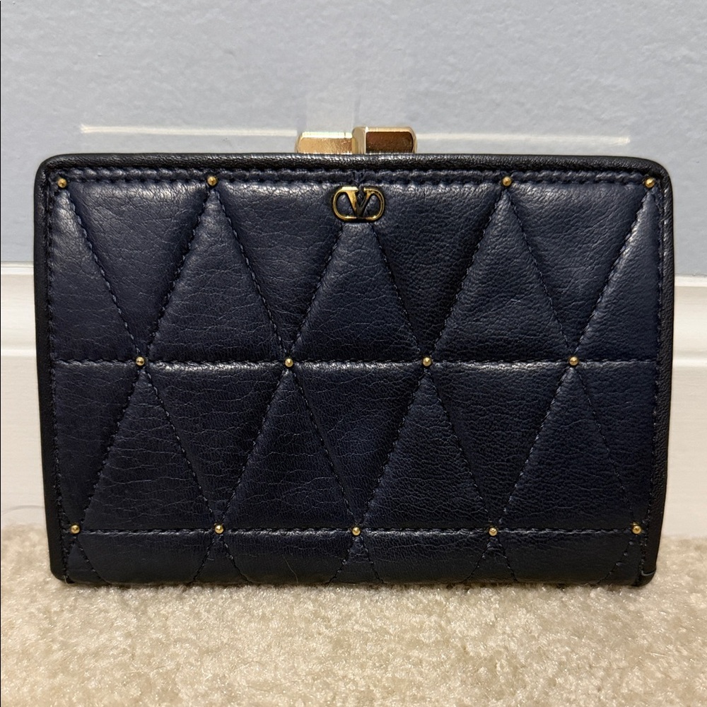 Valentino Garavani Women's Coin Purse with Gold Studs